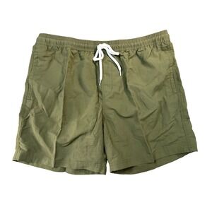 RSQ‎ Shorts XXL Green Pull On Chino Mens Elastic Waist Drawstring Pockets  New